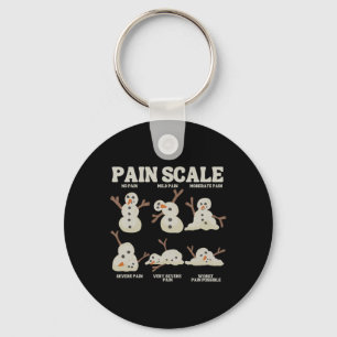 Chaveiro Snowman Enfermeira Natal Snow Pajam