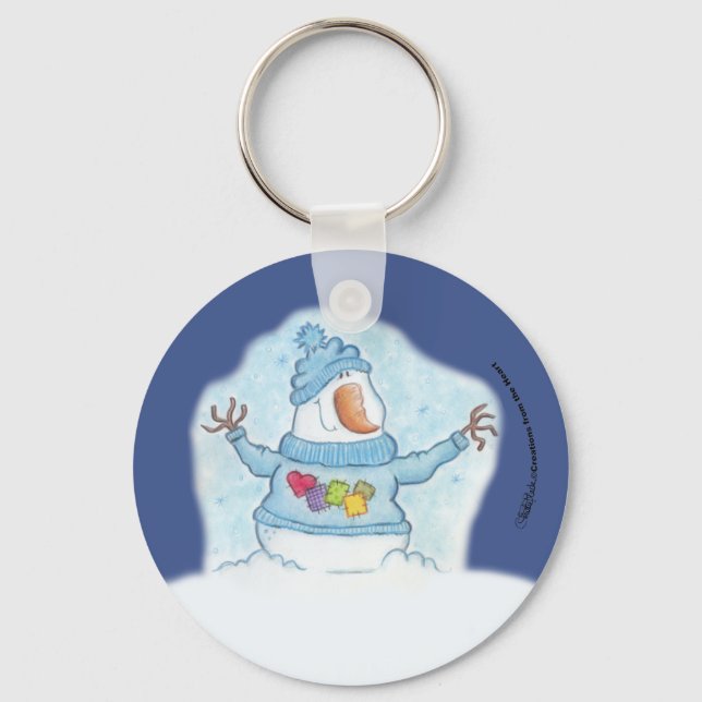 Chaveiro Snowman - O Natal É "Neve" Perto (Frente)
