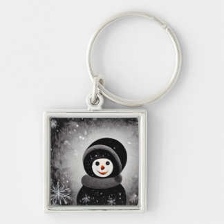 Chaveiro Snowman Preto