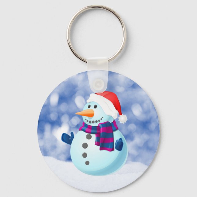 Chaveiro Snowman Winter Merry Christmas Snow (Frente)