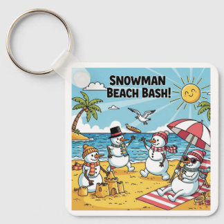 Chaveiro Snowmen Beach Bash