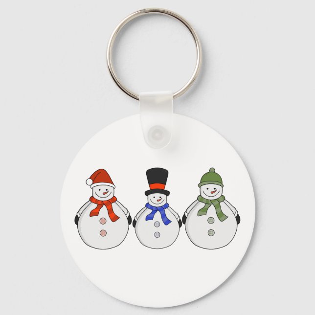 Chaveiro Snowmen Winter veio (Frente)