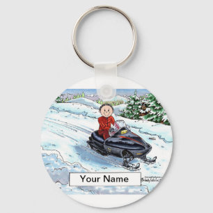 Chaveiro Snowmobile - Cartoon masculino