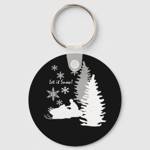 Chaveiro Snowmobile deixa nevar preto