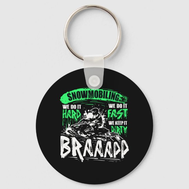 Chaveiro Snowmobiling Duro Rápido Braap Sujo Snowmobile (Frente)