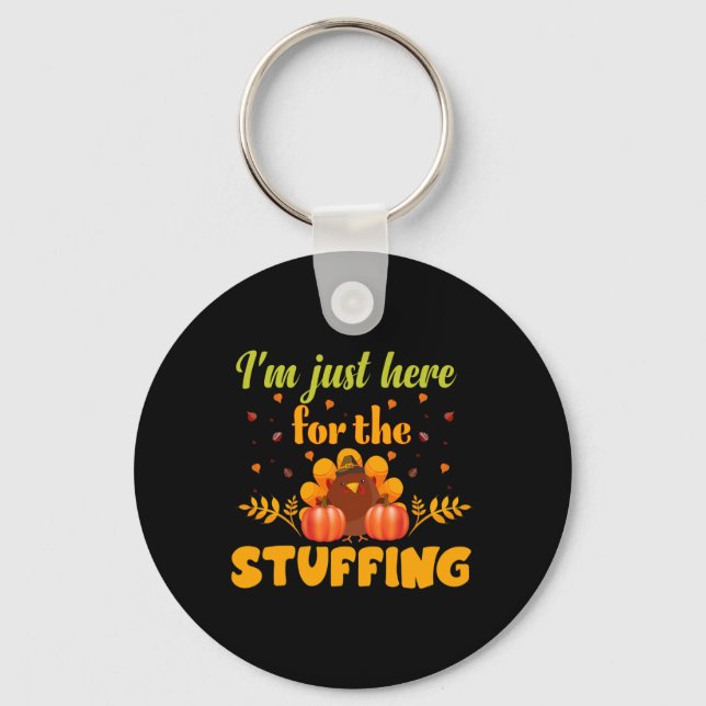 Chaveiro Só estou aqui para a queda de abóbora. (Frente)