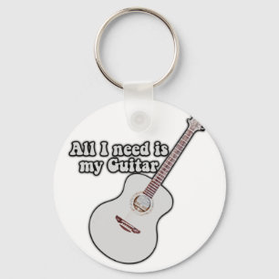 Chaveiro Só preciso da minha guitarra.