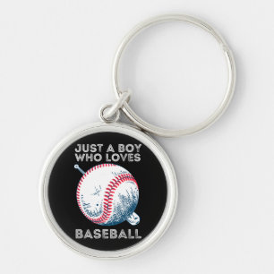 Chaveiro Só um garoto que ama beisebol em Bateria de Baseba