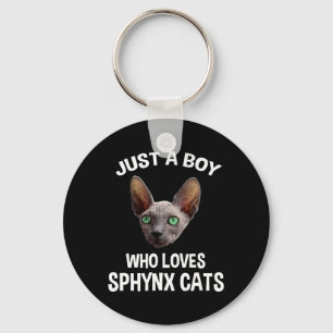 Chaveiro Só Um Rapaz Que Adora Gatos De Sphynx