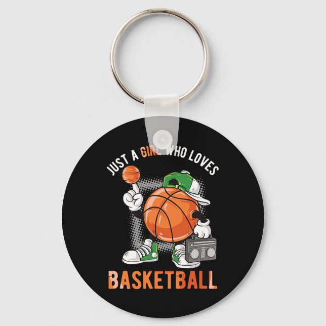 Chaveiro Só Uma Garota Que Ama O Basquete 1 (Frente)