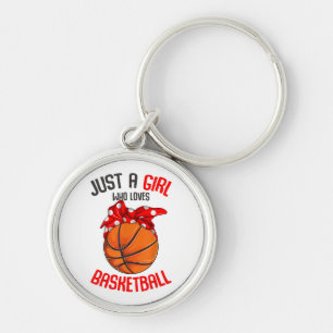 Chaveiro Só uma garota que ama uma moça de basquete