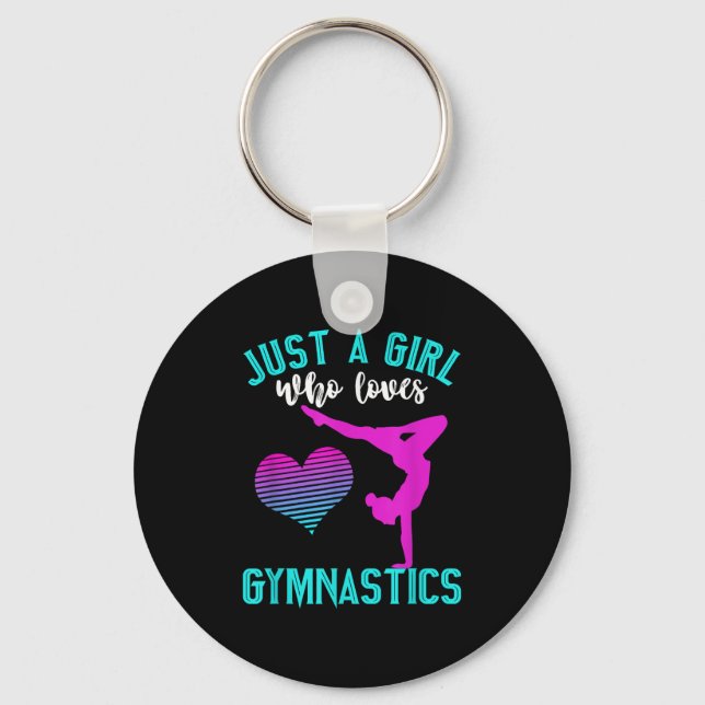 Chaveiro Só Uma Menina Que Ama A Ginástica Engraçada Gymnas (Frente)