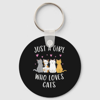 Chaveiro Só Uma Menina Que Ama Gatos E Gato