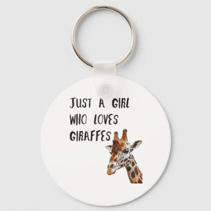 Chaveiro Só Uma Menina Que Ama Girafas Bestiçadas