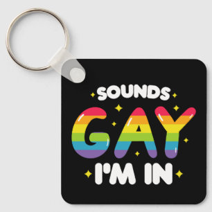 Chaveiro Soa Gay Estou Dentro Camiseta Engraçada Orgulho LG