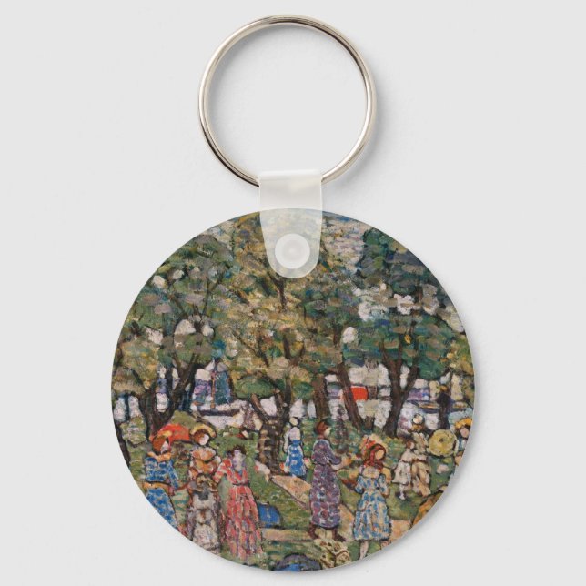 Chaveiro Sob as Árvores de Maurice Prendergast, Belas Artes (Frente)