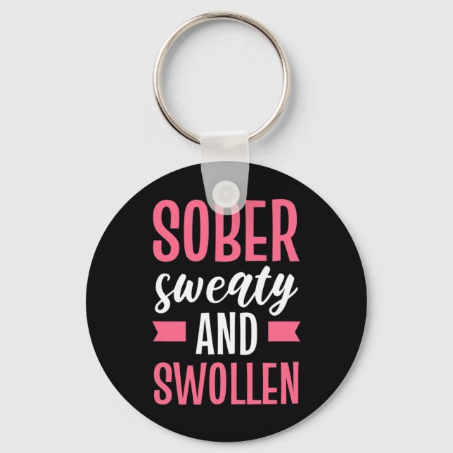 Chaveiro Sober Sweaty E Maternidade Inchada (Frente)