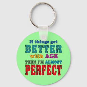 Chaveiro Sobre o humor do aniversário do monte