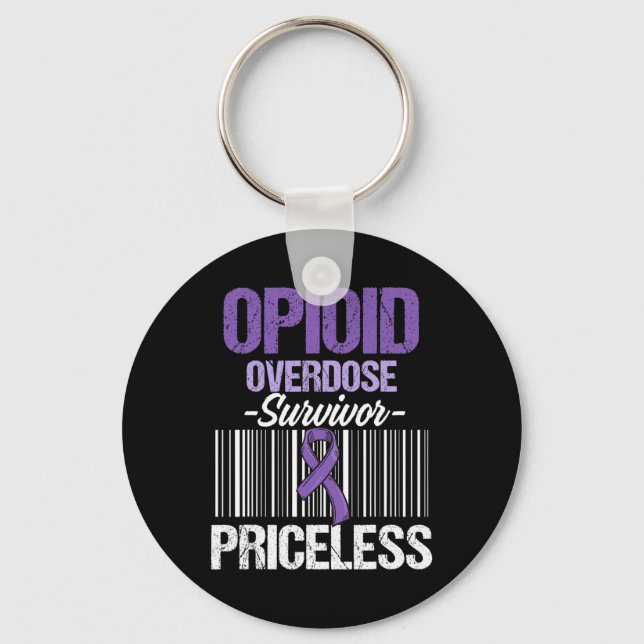 Chaveiro Sobredosagem Opióide Sobrevivência do Guerreiro 44 (Frente)