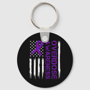 Chaveiro Sobredosagem Pruple Ribbon Opióides Sensibilização
