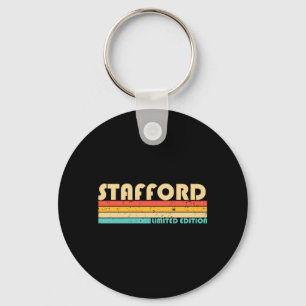 Chaveiro Sobrenome Stafford Divertido Retrô Vintage Anivers