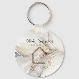 Chaveiro Sobreposição de textura Mínima Moderna Mármore Neu