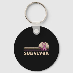 Chaveiro Sobrevivência Cancer Mama Sensibilização Fitas Ros