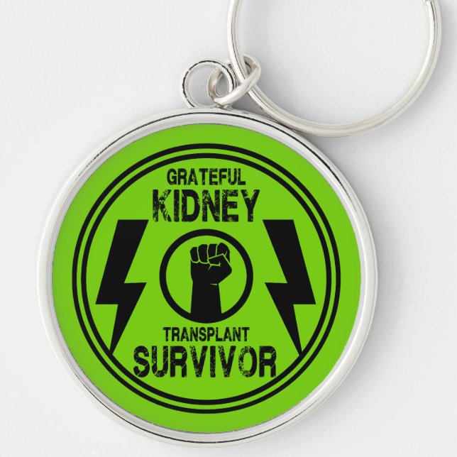 Chaveiro Sobrevivência do transplante renal (Frente)