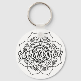 Chaveiro Sobrevivente de câncer Mandala