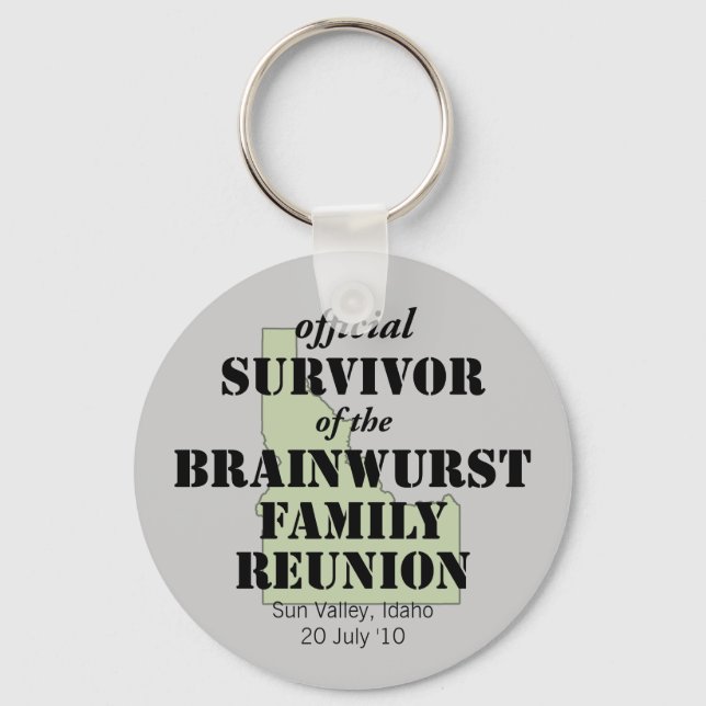 Chaveiro Sobrevivente Sindical Oficial da Família - Idaho G (Frente)