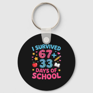 Chaveiro Sobrevivi 67 + 33 dias de aula engraçado 6 7 profe