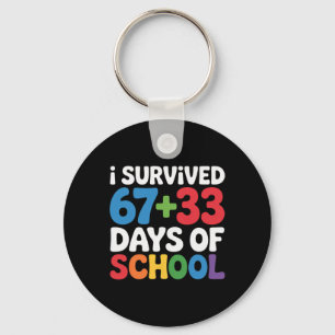 Chaveiro Sobrevivi 67+33 Dias De Escola Matemática Do 100º