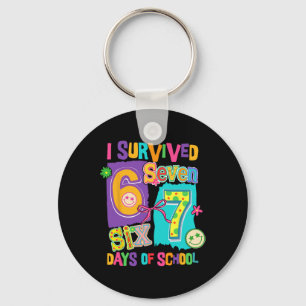 Chaveiro Sobrevivi 67 Dias De Escola Camisa Divertida Para
