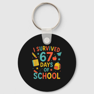 Chaveiro Sobrevivi 67 Dias De Escola Engraçado Seis Sete 6