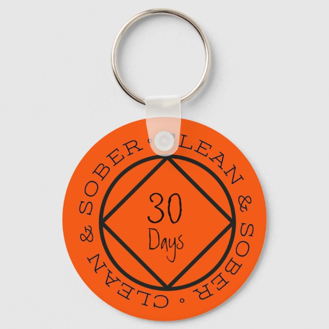 Chaveiro Sobriety Keychain Custom Personalized Keepsake (Frente)