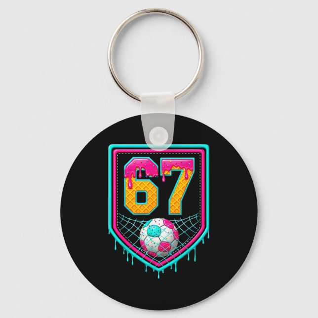 Chaveiro Soccer Drip Number 67 Soccer Player  (Frente)