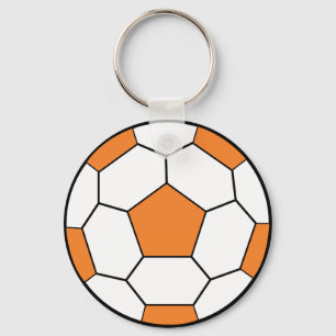 Chaveiro soccerball-alaranjado