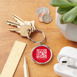 Chaveiro Social Media Business Logo QR Code Boutique