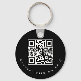 Chaveiro Social Media Business QR Code Keychain