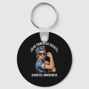 Chaveiro Sociedade Pancreias morto Camisa Diabetes Awarene