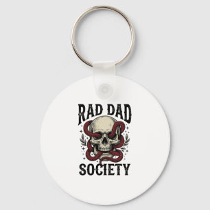 Chaveiro Sociedade Rad Dad Design de Camisa com Caveira e C