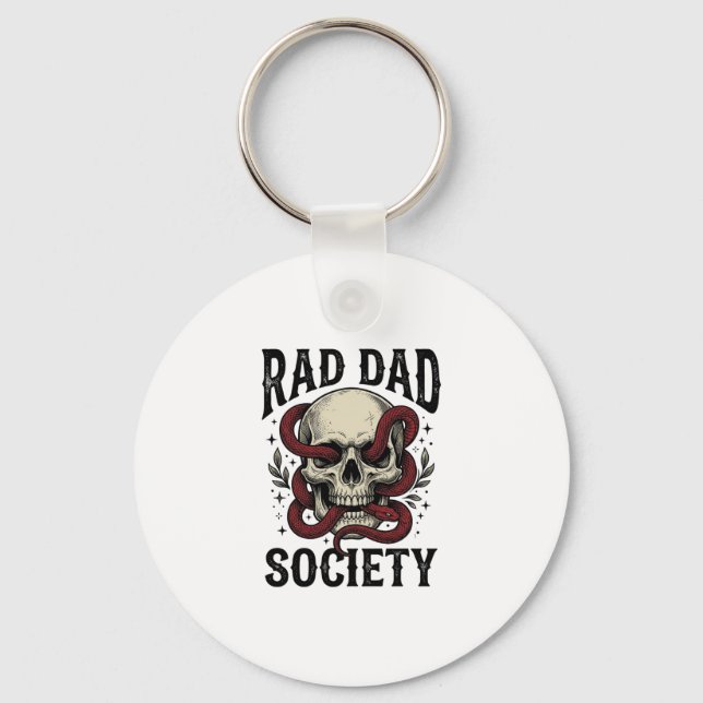 Chaveiro Sociedade Rad Dad Design de Camisa com Caveira e C (Frente)