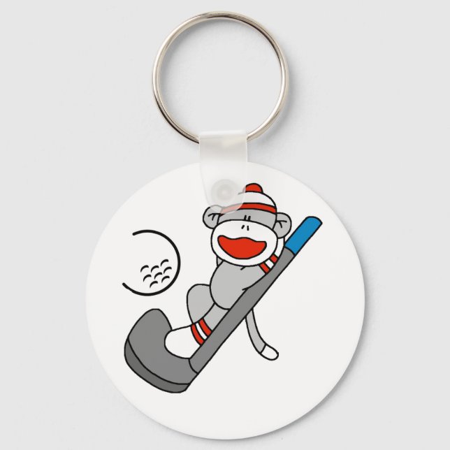 Chaveiro Sock Monkey Golf (Frente)