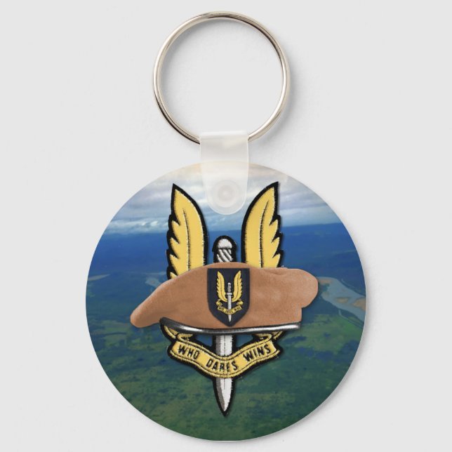 Chaveiro socom especial air service sas flash beret Chaveir (Frente)