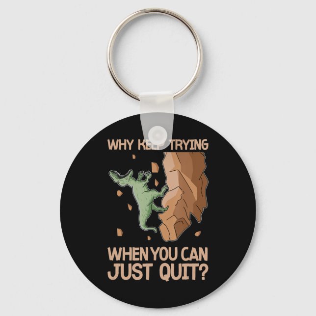 Chaveiro Socorro de Dinossauro Climático Não Tente Sair De  (Frente)