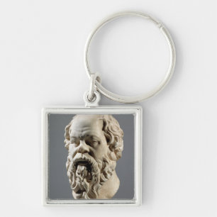 Chaveiro Socrates, cabeça de mármore, cópia de um bronze