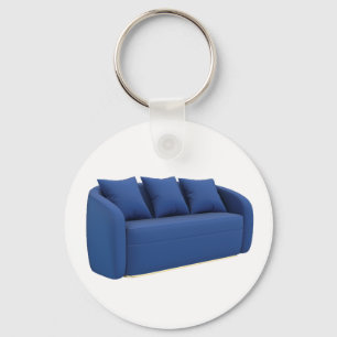Chaveiro Sofá azul moderno