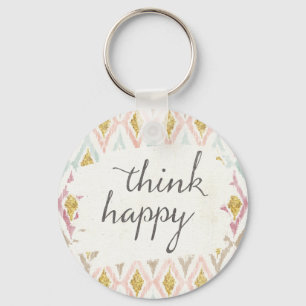 Chaveiro Soft Deco V   Think Happy