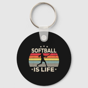 Chaveiro Softball É a Vida Meninas Mulheres Crianças Softba