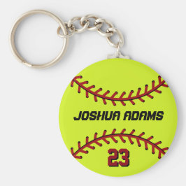 Chaveiro Softball Keychain for Sports Fans and Athletes